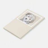 Havanische Welpenmalerei - Niedliche Original Hund Post-it Klebezettel (angewinkelt)