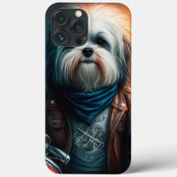 Havanischer Hund auf dem Fahrrad, digitales Bild
