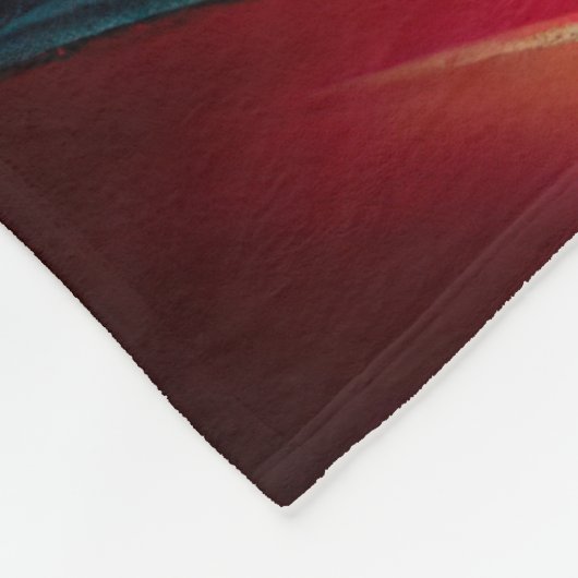 Havanischer Hund auf dem Fahrrad, digitales Bild Fleecedecke (Ecke)