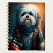 Havanischer Hund auf dem Fahrrad, digitales Bild Planer (Vorderseite)