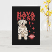 Havanischer Hund der Coolsten | Havaneses Karte (Gelbe Blume)