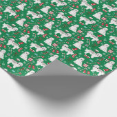 Havanischer Weihnachtshund Geschenkpapier (Ecke)