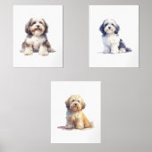 Havanisches Kinderzimmer, Havanese Wall Art, Bilderwand Sets (Vorderseite)