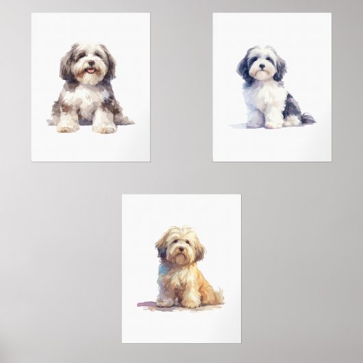 Havanisches Kinderzimmer, Havanese Wall Art, Bilderwand Sets (Vorderseite)