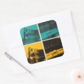 Havanna 2 quadratischer aufkleber (Umschlag)