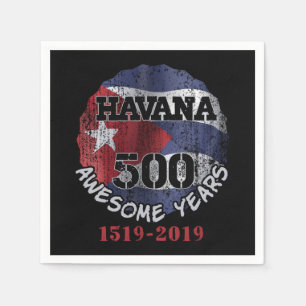 Havanna 500 Phantastischen Jahre - Kuba Jahrestag Serviette