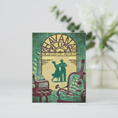 Havanna Blues, Tanzpaar, Party, Vintag Einladungspostkarte (Stehend Vorderseite)