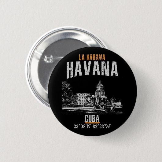 Havanna Button (Vorne & Hinten)