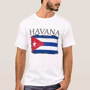 Havanna Cuba Flag Hauptstadt Kuba Havanna Tourist  T-Shirt