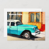 Havanna Cuba Postcard Altes Auto Postkarte (Vorne/Hinten)