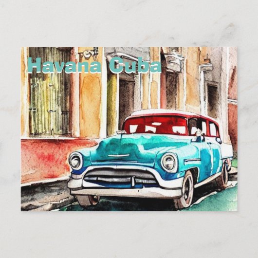 Havanna Cuba Postcard Altwagen 2 Postkarte (Vorderseite)