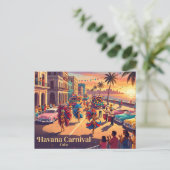 Havanna Karneval Kuba Postkarte (Stehend Vorderseite)