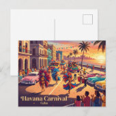 Havanna Karneval Kuba Postkarte (Vorne/Hinten)