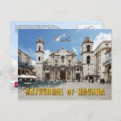 Havanna Kathedrale, Havanna, Kuba Postkarte (Vorne/Hinten)