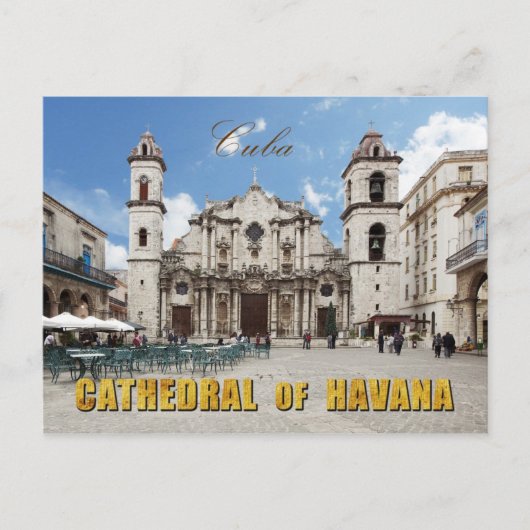 Havanna Kathedrale, Havanna, Kuba Postkarte (Vorderseite)