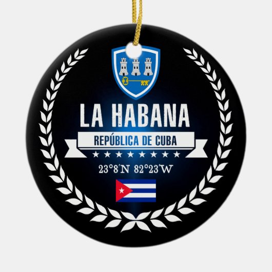 Havanna Keramik Ornament (Vorne)
