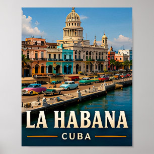 Havanna Kolonialstraßen und karibische Seele Poster