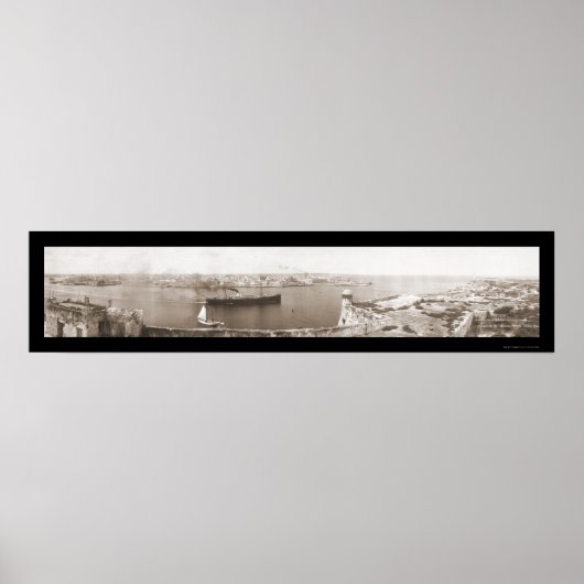 Havanna, Kuba Abfahrt Foto 1911 Poster (Vorne)