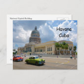 Havanna, Kuba, Das Gebäude der Hauptstadt, die Hau Postkarte (Vorne/Hinten)