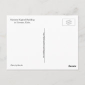 Havanna, Kuba, Das Gebäude der Hauptstadt, die Hau Postkarte (Rückseite)