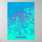 Havanna - Kuba Galaxy City Map Poster (Vorne)