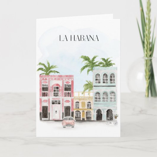 Havanna Kuba Grußkarte Karte (Vorderseite)