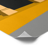 Havanna Kuba Insel Vintag Minimal Retro Stadt Poster (Ecke)