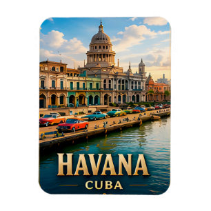 Havanna Kuba Kolonial Karibik Reise Souvenir Magnet