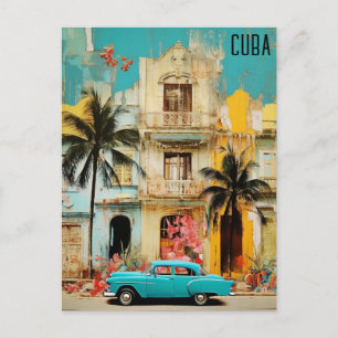 Havanna Kuba Mixed Media Reise Postkarte