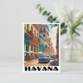 Havanna Kuba Oldtimer Postkarte (Stehend Vorderseite)