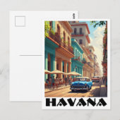 Havanna Kuba Oldtimer Postkarte (Vorne/Hinten)