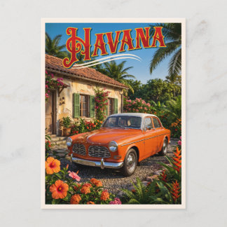 Havanna Kuba Oldtimer Tropisches Reiseziel Postkarte