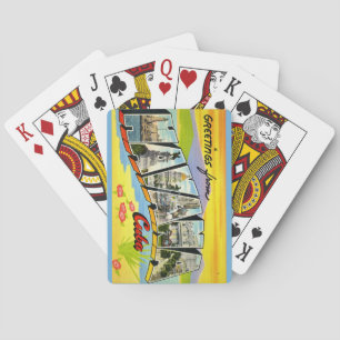 Havanna Kuba Postkarte Spielkarten