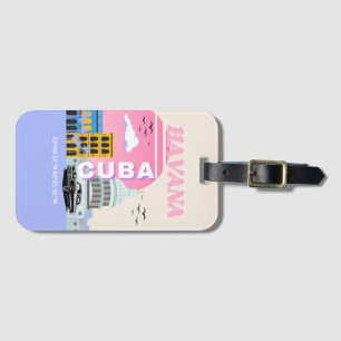 Havanna Kuba Reise Kunst Gepäckanhänger