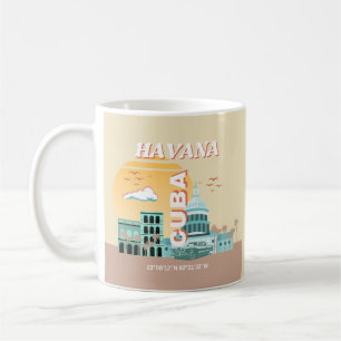 Havanna Kuba Retro Reise Kunst Kaffeetasse