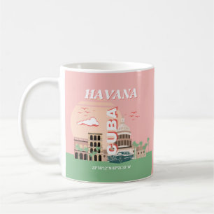 Havanna Kuba Retro Vintage Kunst Kaffeetasse