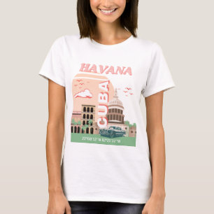 Havanna Kuba Retro Vintage Kunst T-Shirt