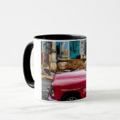 Havanna Kuba Rotes Oldtimer-Auto Tasse (Vorderseite Links)