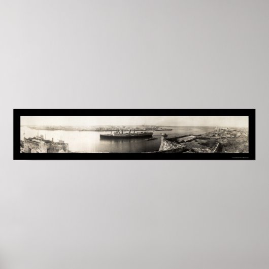 Havanna, Kuba Ship Foto 1913 Poster (Vorne)
