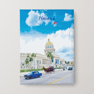 Havanna, Kuba - Vintage Classic Soul Button