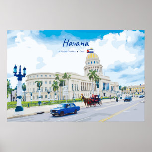 Havanna, Kuba - Vintage Classic Soul Poster