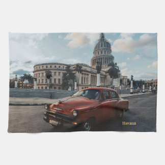 Havanna Kuba Vintage-Klassiker Geschirrtuch