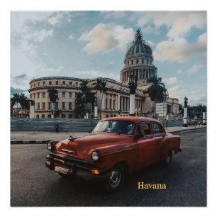 Havanna Kuba Vintage-Klassiker Poster