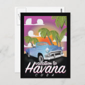 Havanna, Kuba Vintages Auto Ferien Poster Postkarte (Vorne/Hinten)