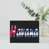Havanna, kubanische Flagge Postkarte (Stehend Vorderseite)