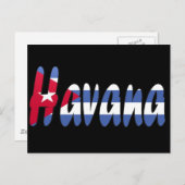Havanna, kubanische Flagge Postkarte (Vorne/Hinten)