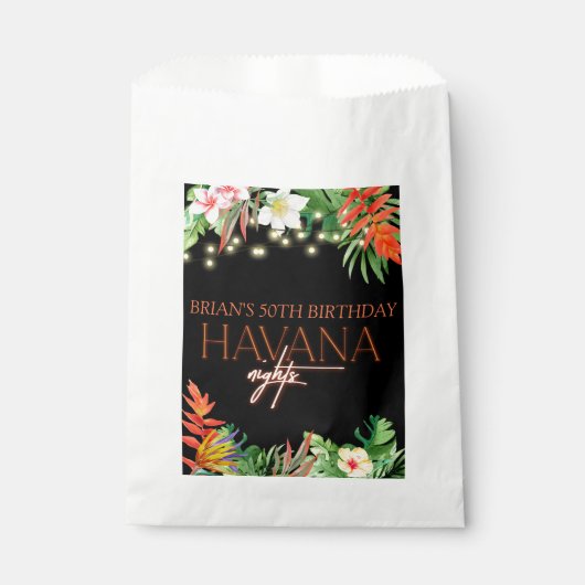 Havanna Nights, Havanna Nights Party, Tropical Geschenktütchen (Vorderseite)