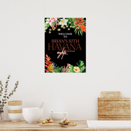 Havanna Nights, Havanna Nights Party, Tropical Poster (Küche)