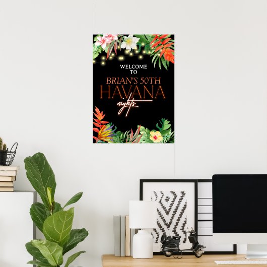 Havanna Nights, Havanna Nights Party, Tropical Poster (Heimbüro)