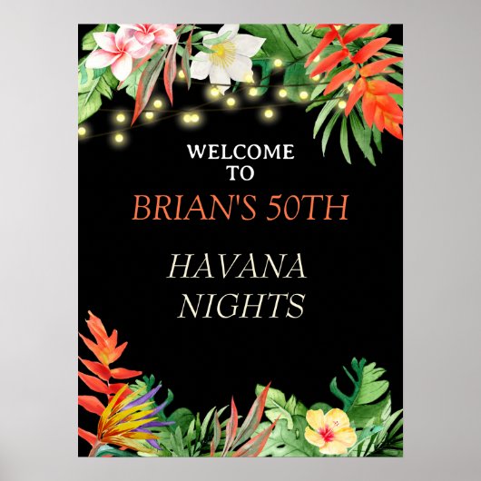 Havanna Nights, Havanna Nights Party, Tropical Poster (Vorne)